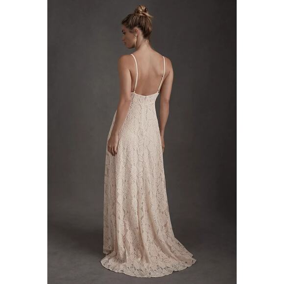 New Anthropologie BHLDN Fame and Partners Charlotte Lace Maxi Dress $329 Gown - Picture 2 of 8